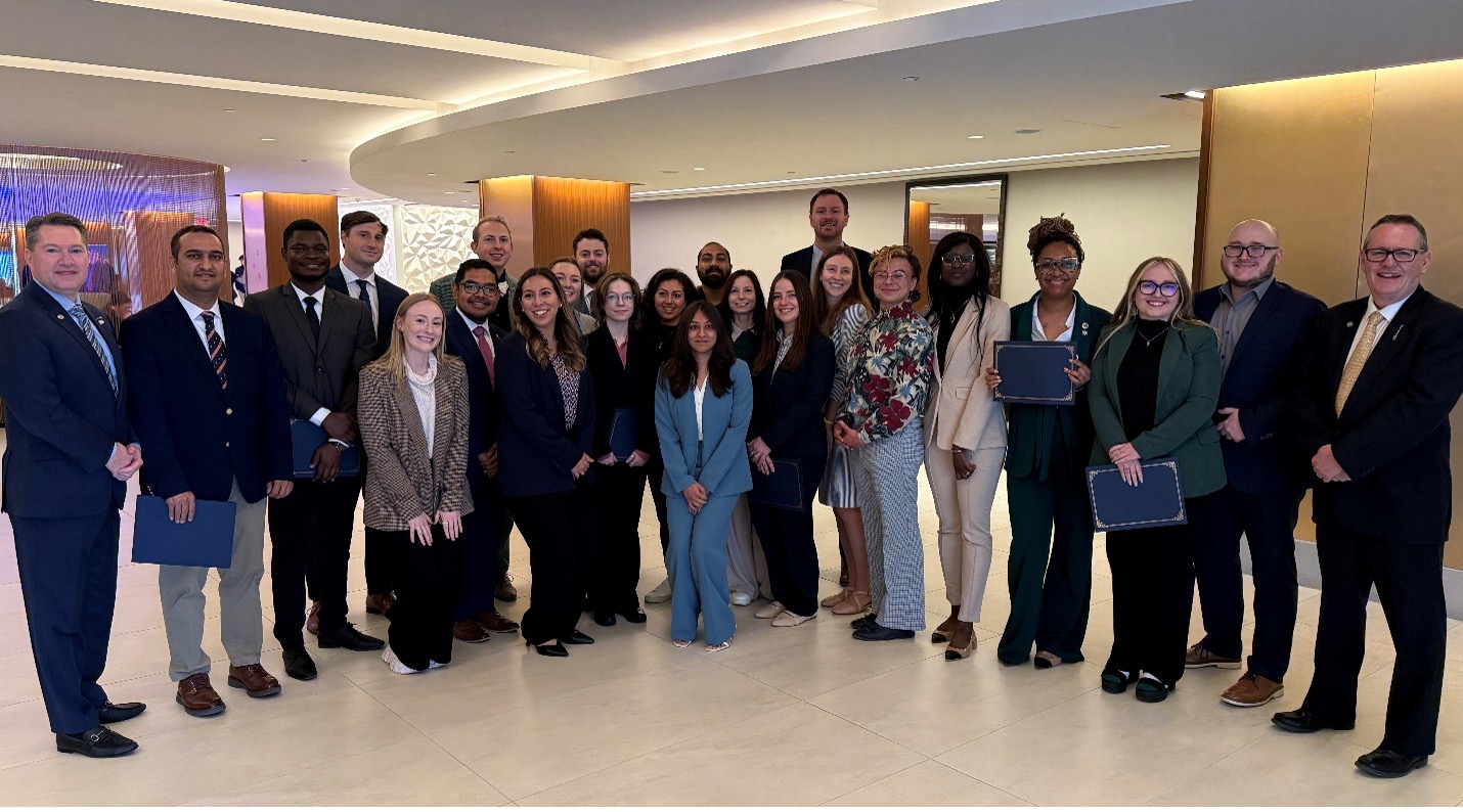 Young professionals attend the National Water Policy Fly-In as part of the Water Environment Federation’s Young Professional Scholarship Program.